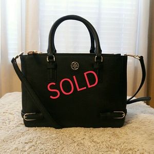 Tory burch double zip robinson tote bag